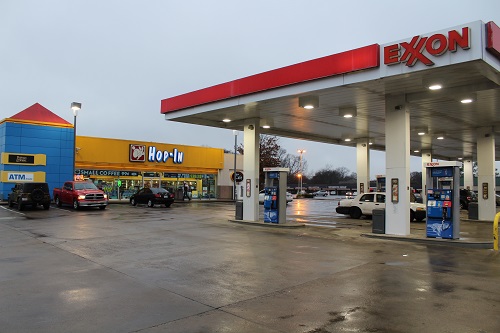 Exxon gas station in Arkansas